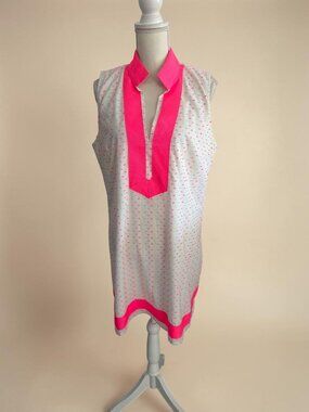 SAIL TO SABLE White Pink Neon Shift Dress Size XL